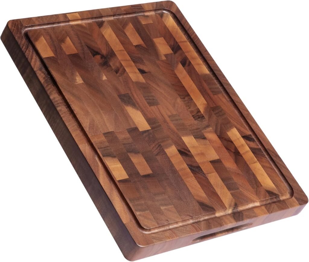 Large walnut wood cutting board - butcher block cutting board