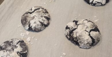Sourdough discard chocolate crinkle cookies