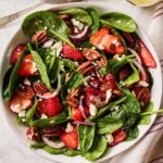 Strawberry spinach salad