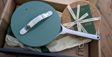 Caraway Pots and Pans being unboxed