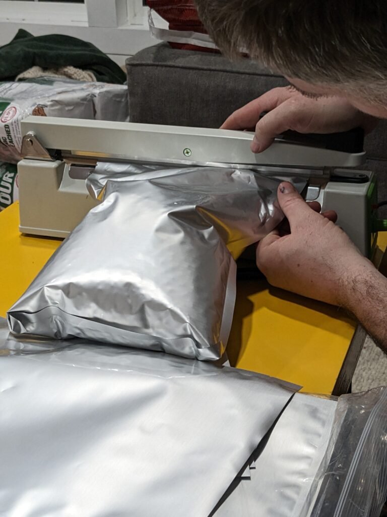 Mylar bags for food storage