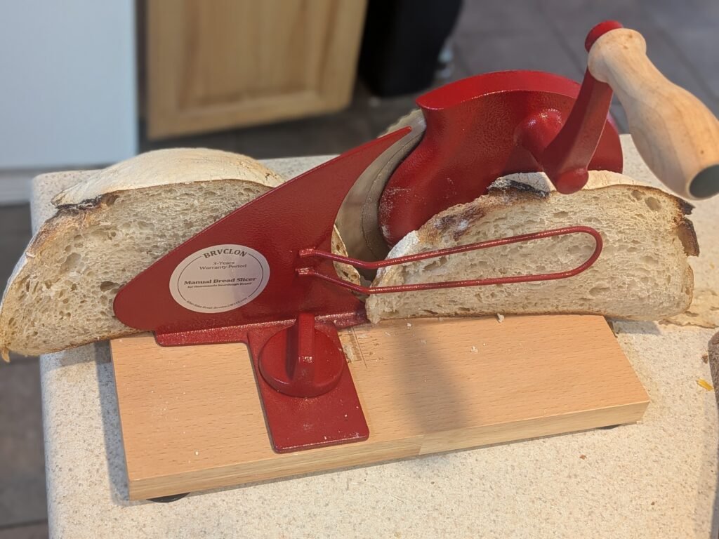 hand crank sourdough bread slicer