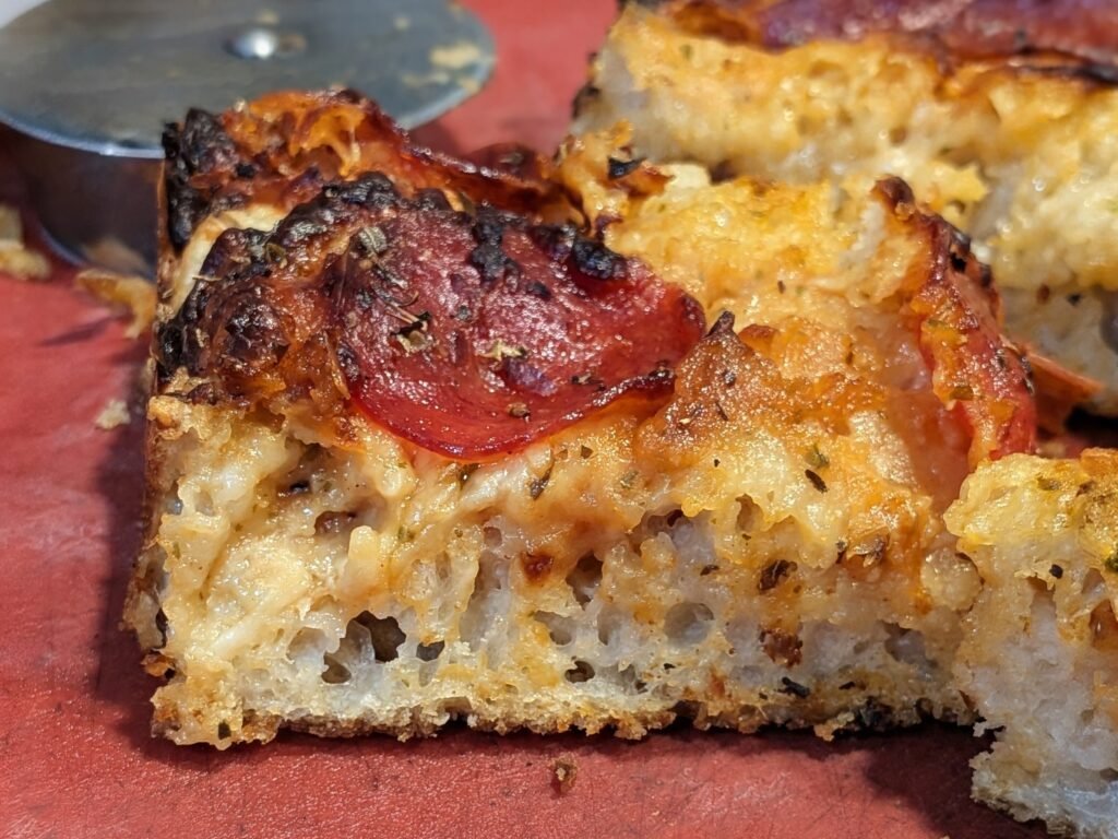 Homemade Sourdough Pizza Focaccia