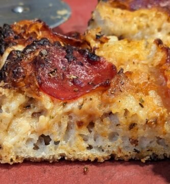 Homemade Sourdough Pizza Focaccia