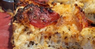 Homemade Sourdough Pizza Focaccia