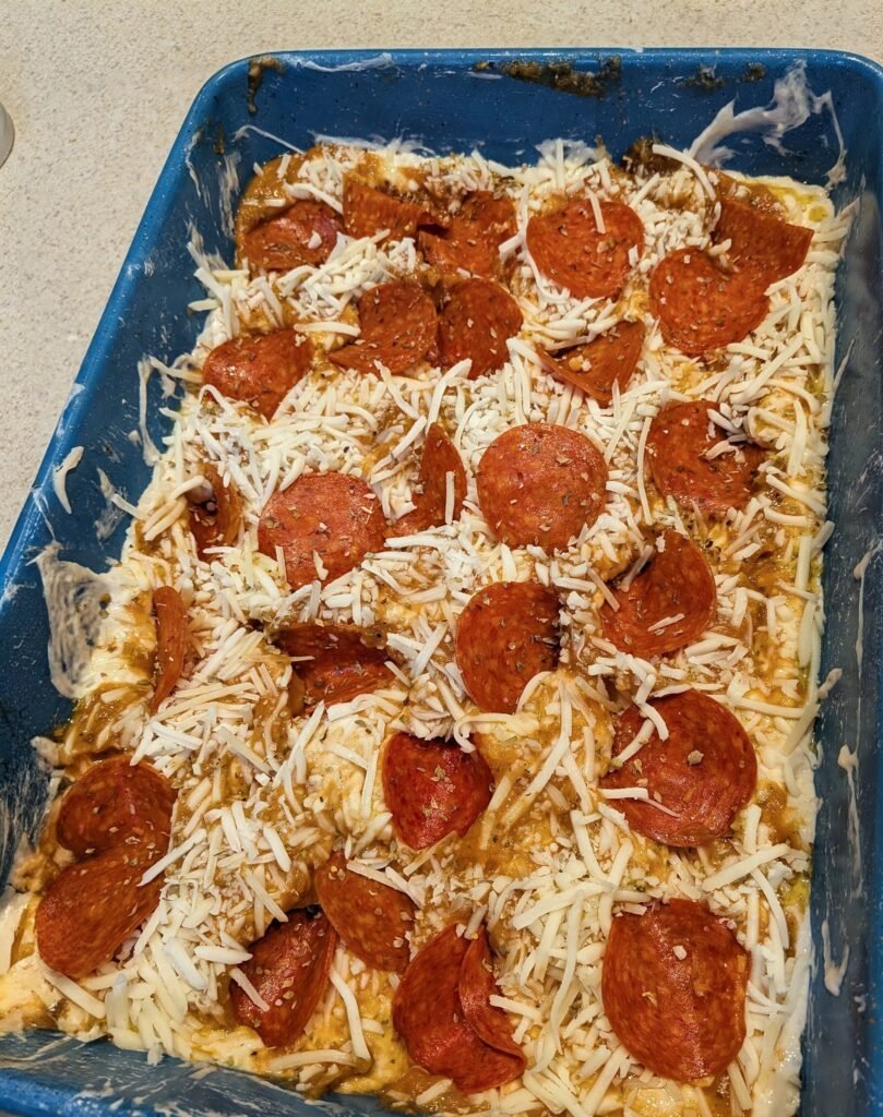 Homemade Sourdough pizza focaccia